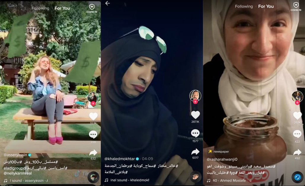 Some of TikTok's top influencers in Egypt
